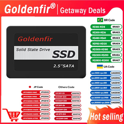 2.5 Inch Solid State Drive Hard Disk Drive 2TB 1TB 960GB 512GB 256GB 128GB 480GB 120GB 360GB Internal Hard Drives